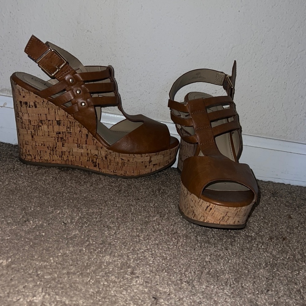 Cute brown wedges